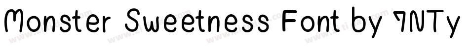 Monster Sweetness Font by 7NTypes字体转换